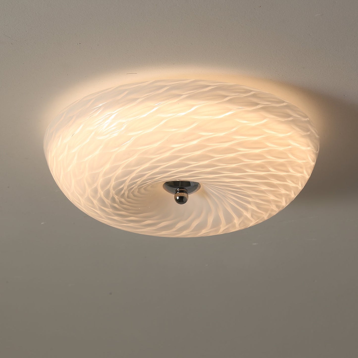 Whirlpool Ceiling Light | Glass Swirling Design | 45cm Diameter