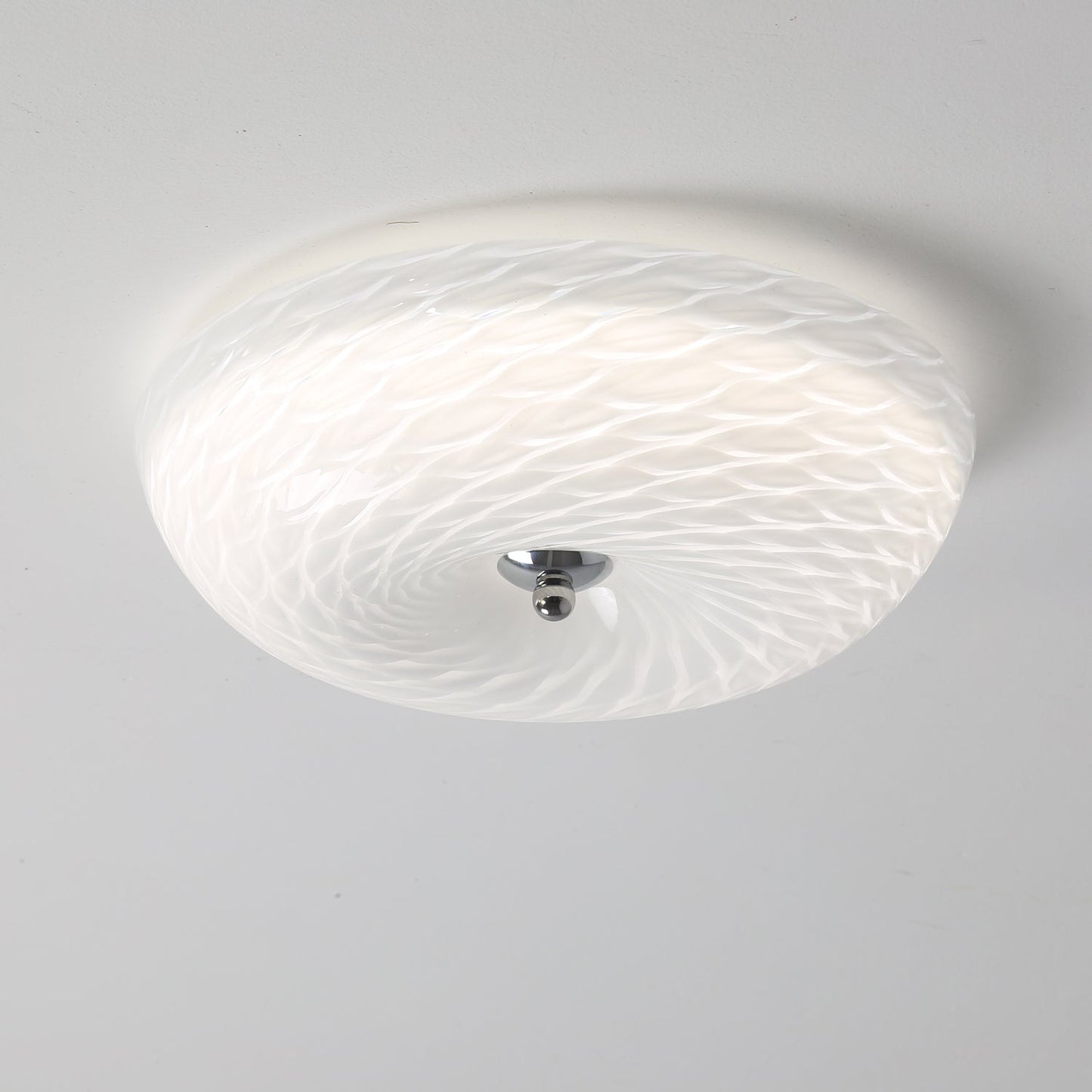 Whirlpool Ceiling Light | Glass Swirling Design | 45cm Diameter