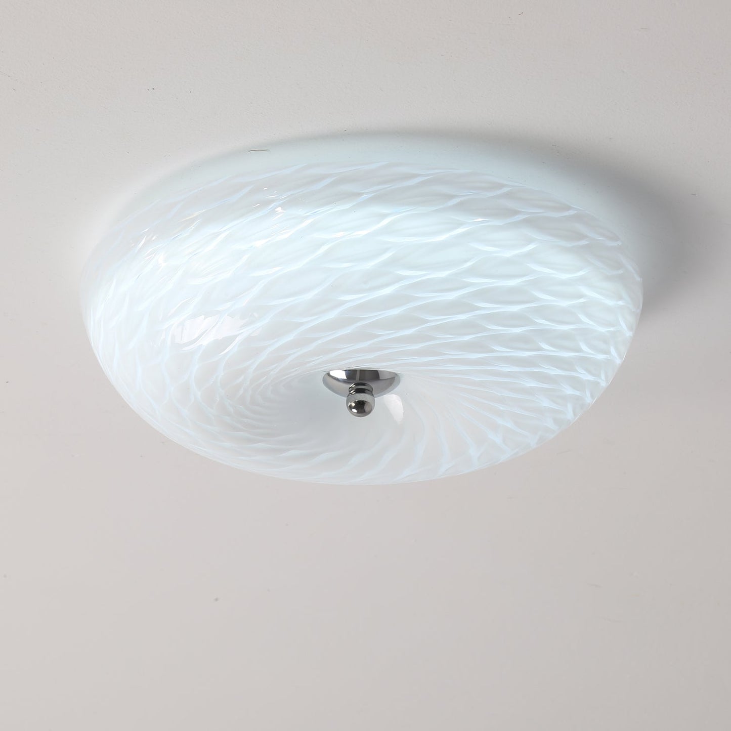 Whirlpool Ceiling Light | Glass Swirling Design | 45cm Diameter