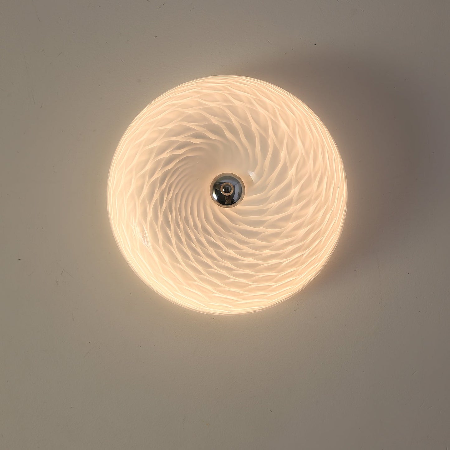 Whirlpool Ceiling Light | Glass Swirling Design | 45cm Diameter