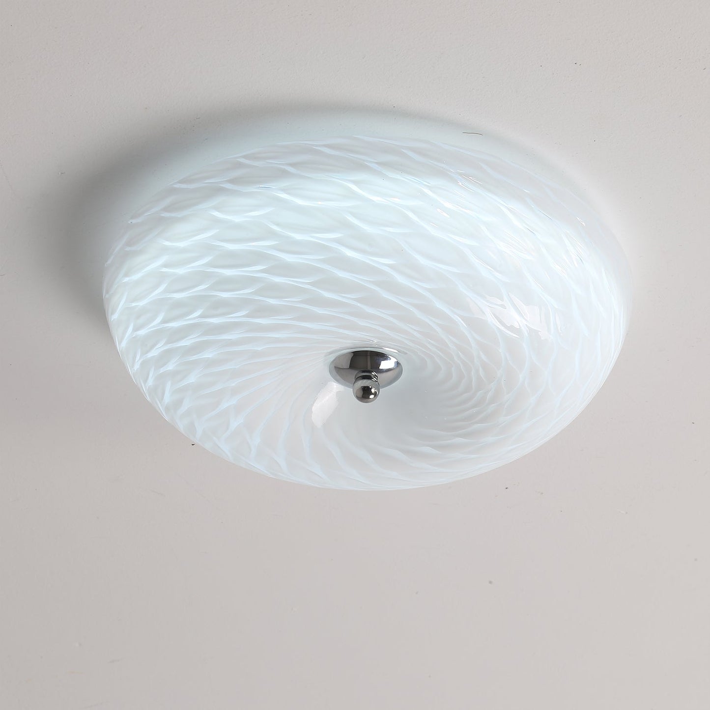 Whirlpool Ceiling Light | Glass Swirling Design | 45cm Diameter