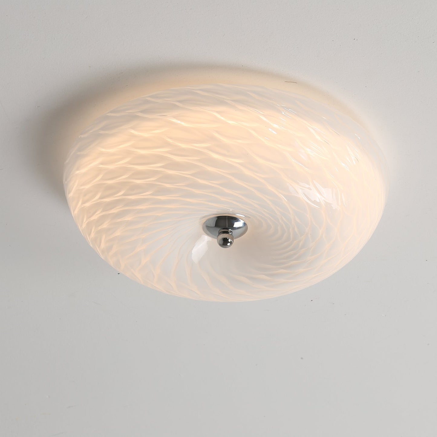 Whirlpool Ceiling Light | Glass Swirling Design | 45cm Diameter