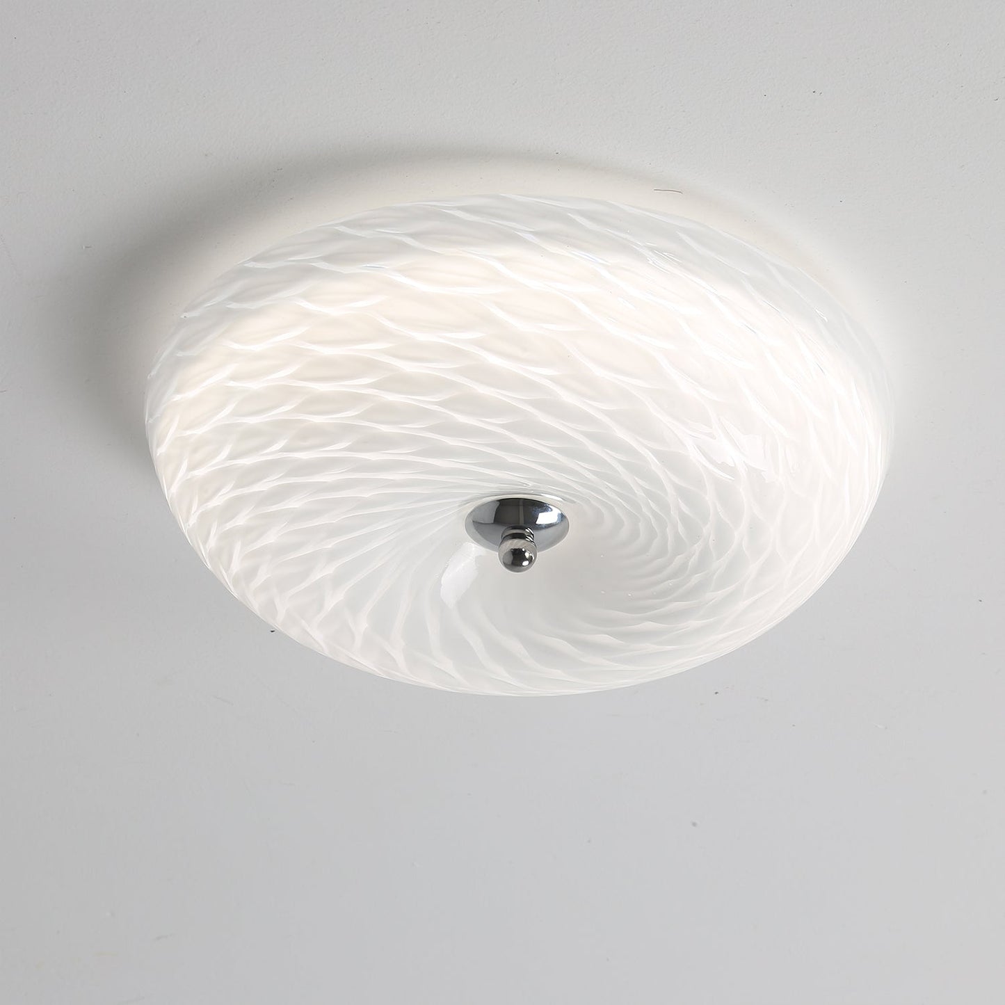 Whirlpool Ceiling Light | Glass Swirling Design | 45cm Diameter