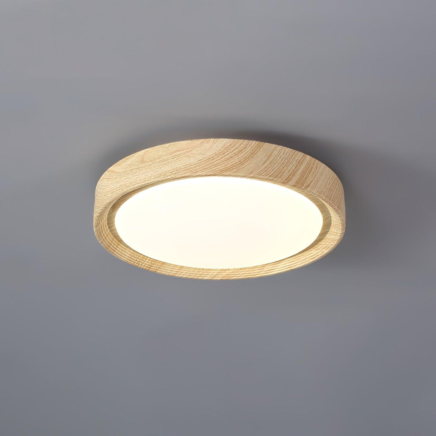 Wood Grain Ceiling Lamp | Nordic Acrylic & Metal | Multiple Sizes Available