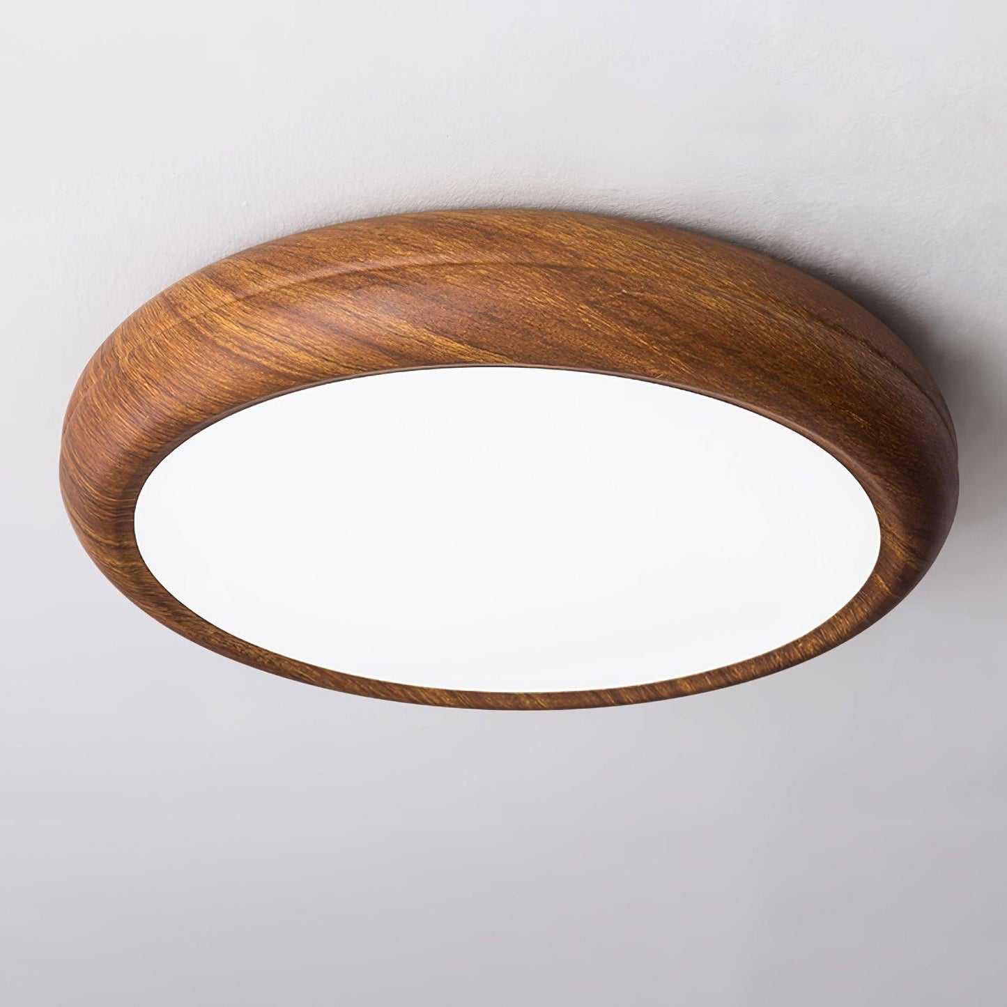 Wood Grain Ceiling Lamp | Nordic Acrylic & Metal | Multiple Sizes Available
