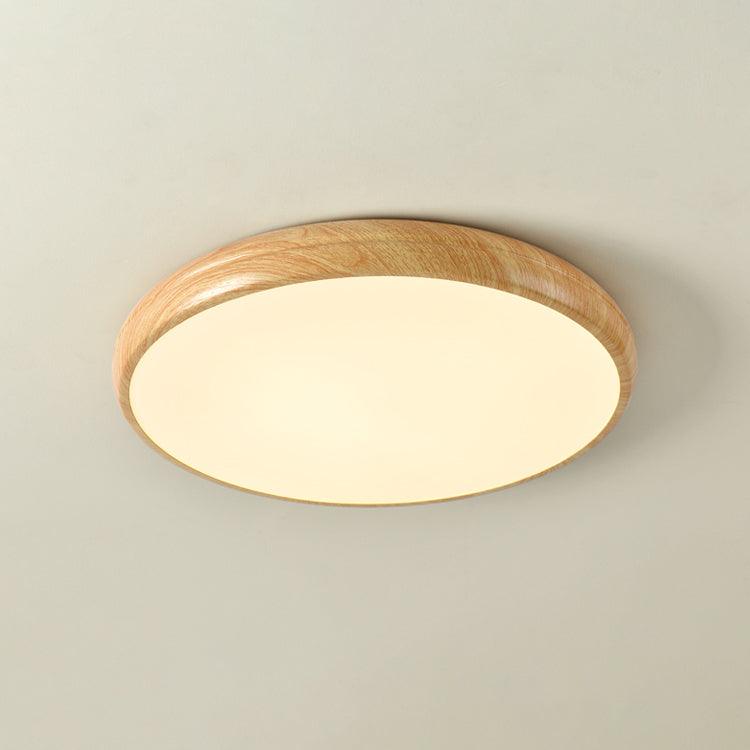Wood Grain Ceiling Lamp | Nordic Acrylic & Metal | Multiple Sizes Available