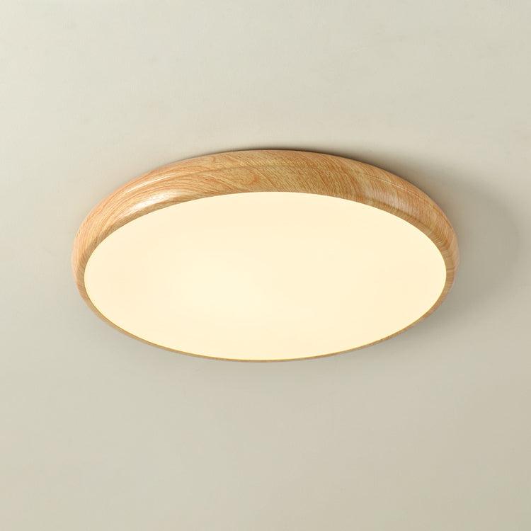 Wood Grain Ceiling Lamp | Nordic Acrylic & Metal | Multiple Sizes Available