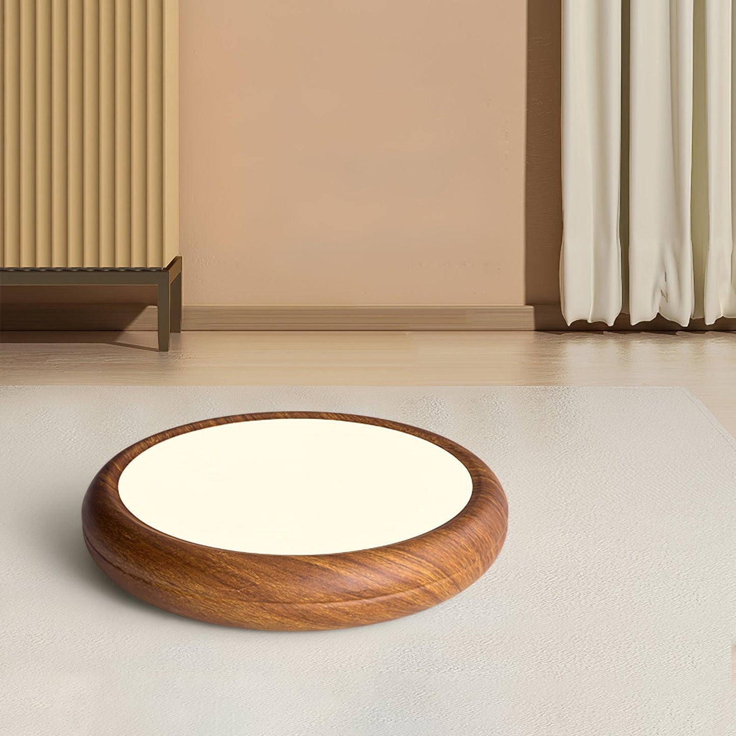 Wood Grain Ceiling Lamp | Nordic Acrylic & Metal | Multiple Sizes Available
