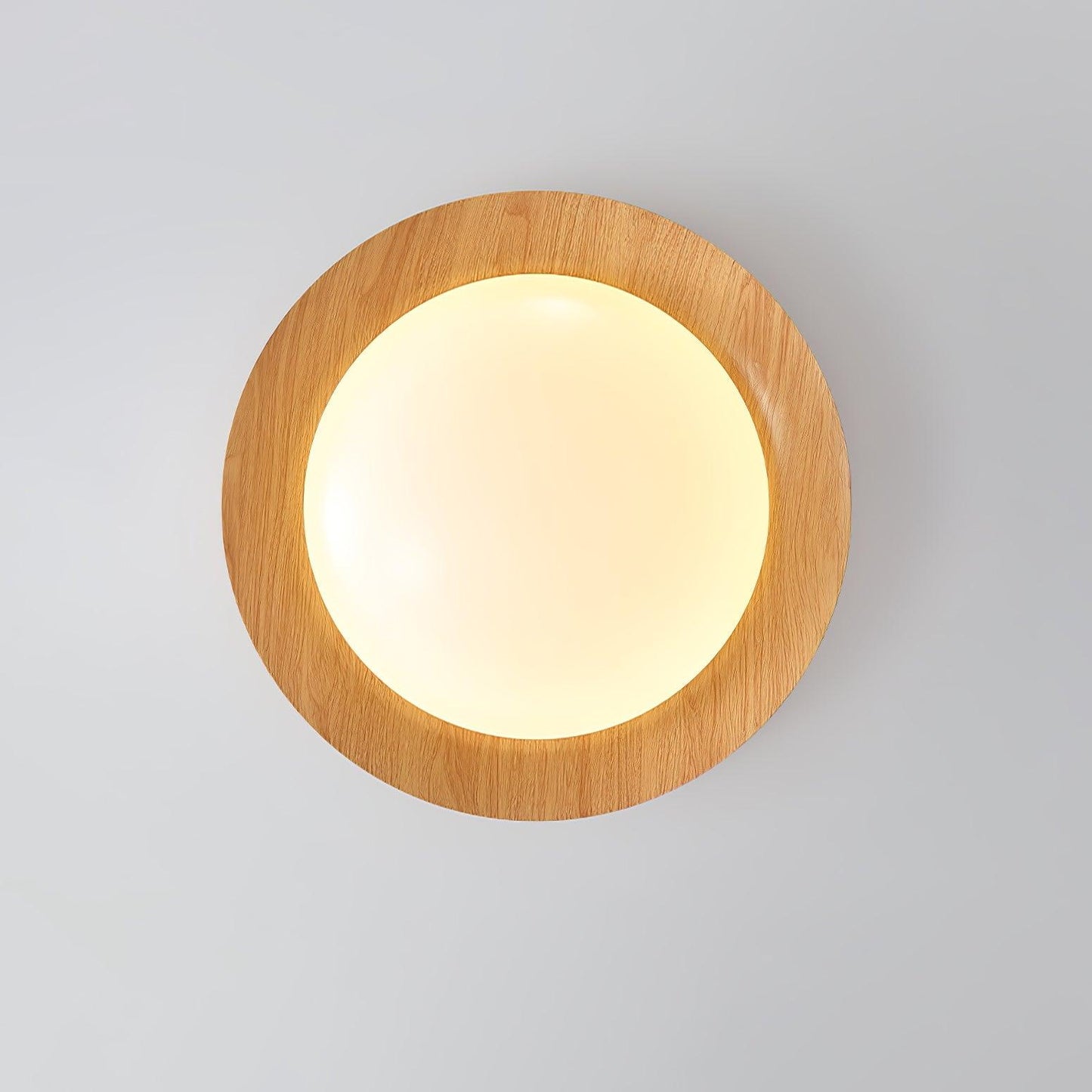 Double Half Round Ceiling Light | Metal & Acrylic | White