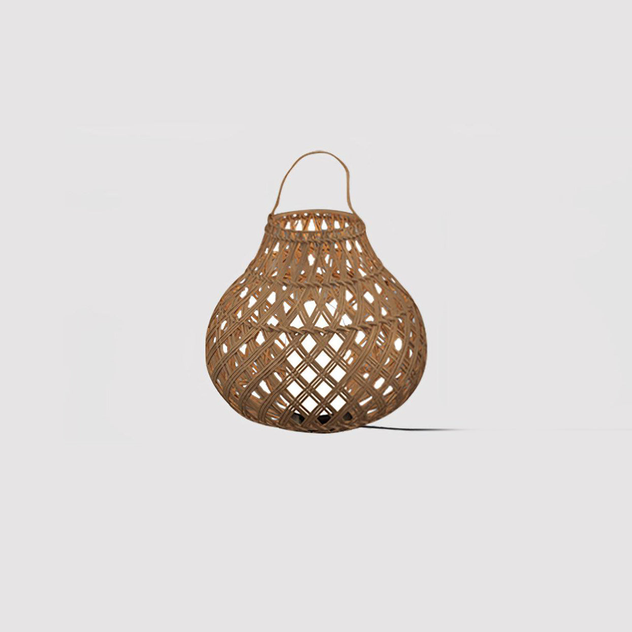 Woven Sphere Solar Lantern | Eco-Friendly Plastic | 34cm Diameter