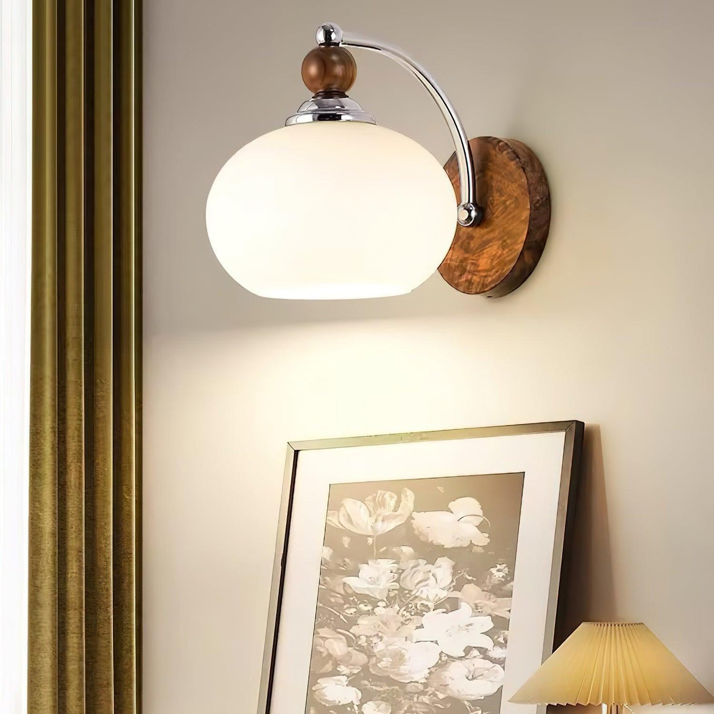 Yisi Po Wall Lamp | Black Walnut & Iron | Set of 2