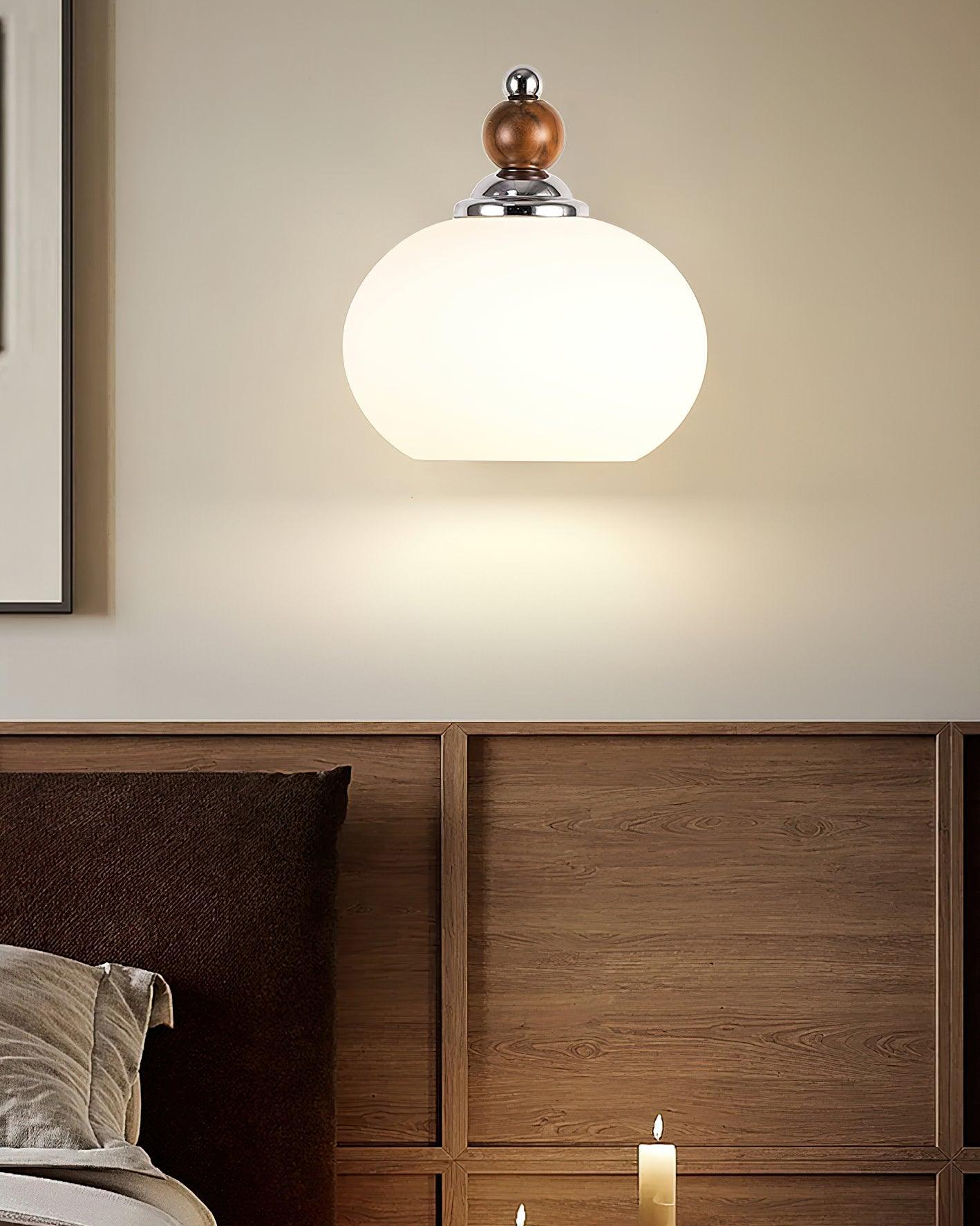 Yisi Po Wall Lamp | Black Walnut & Iron | Set of 2