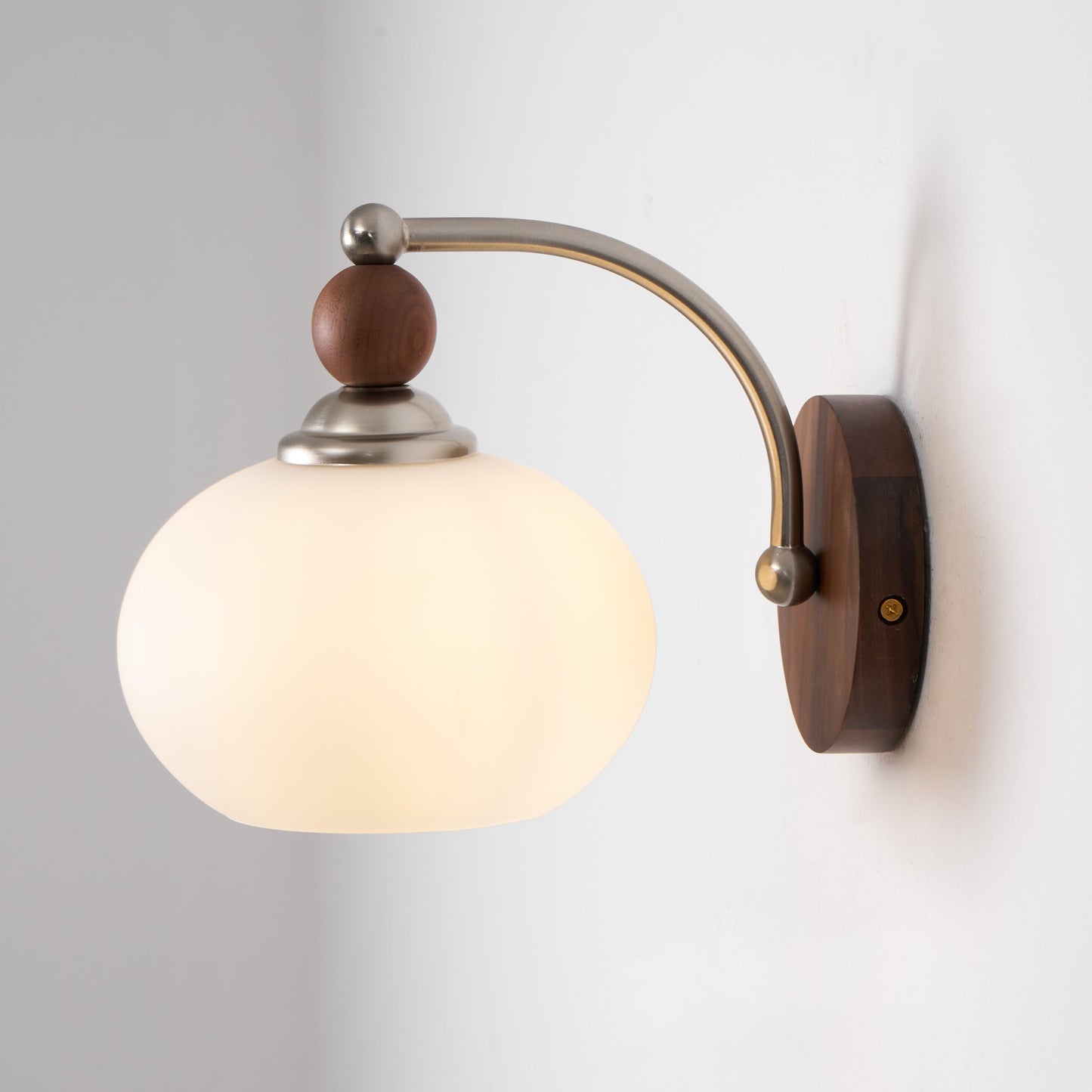 Yisi Po Wall Lamp | Black Walnut & Iron | Set of 2