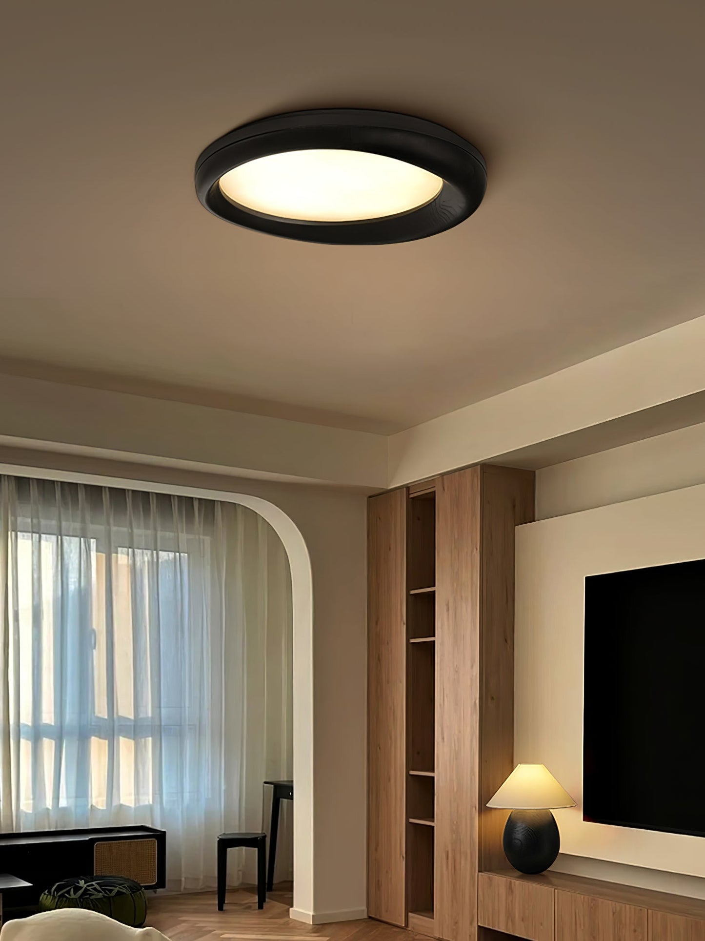 Wood Ceiling Light | Integrated LED | Multiple Sizes Available