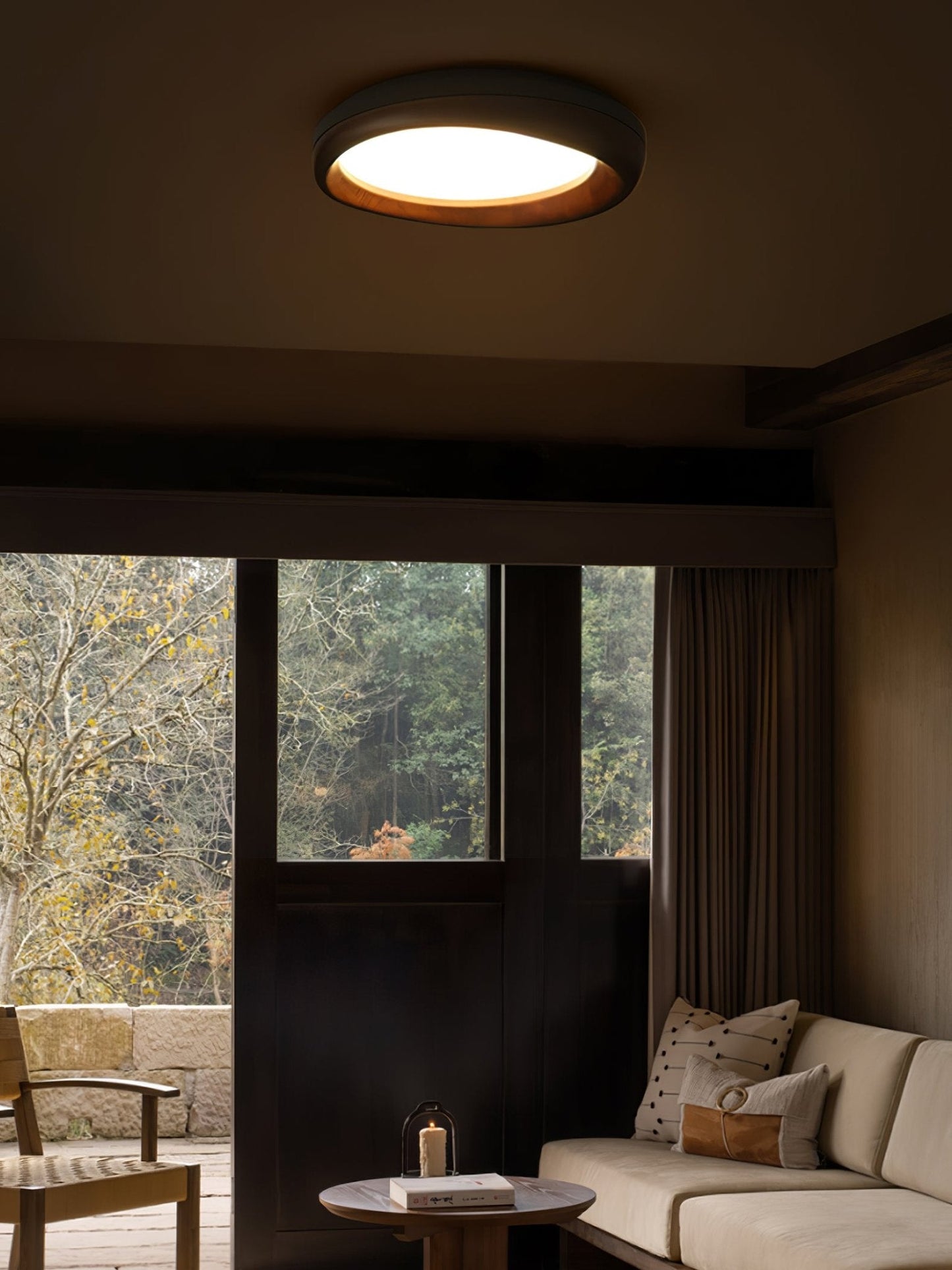 Wood Ceiling Light | Integrated LED | Multiple Sizes Available