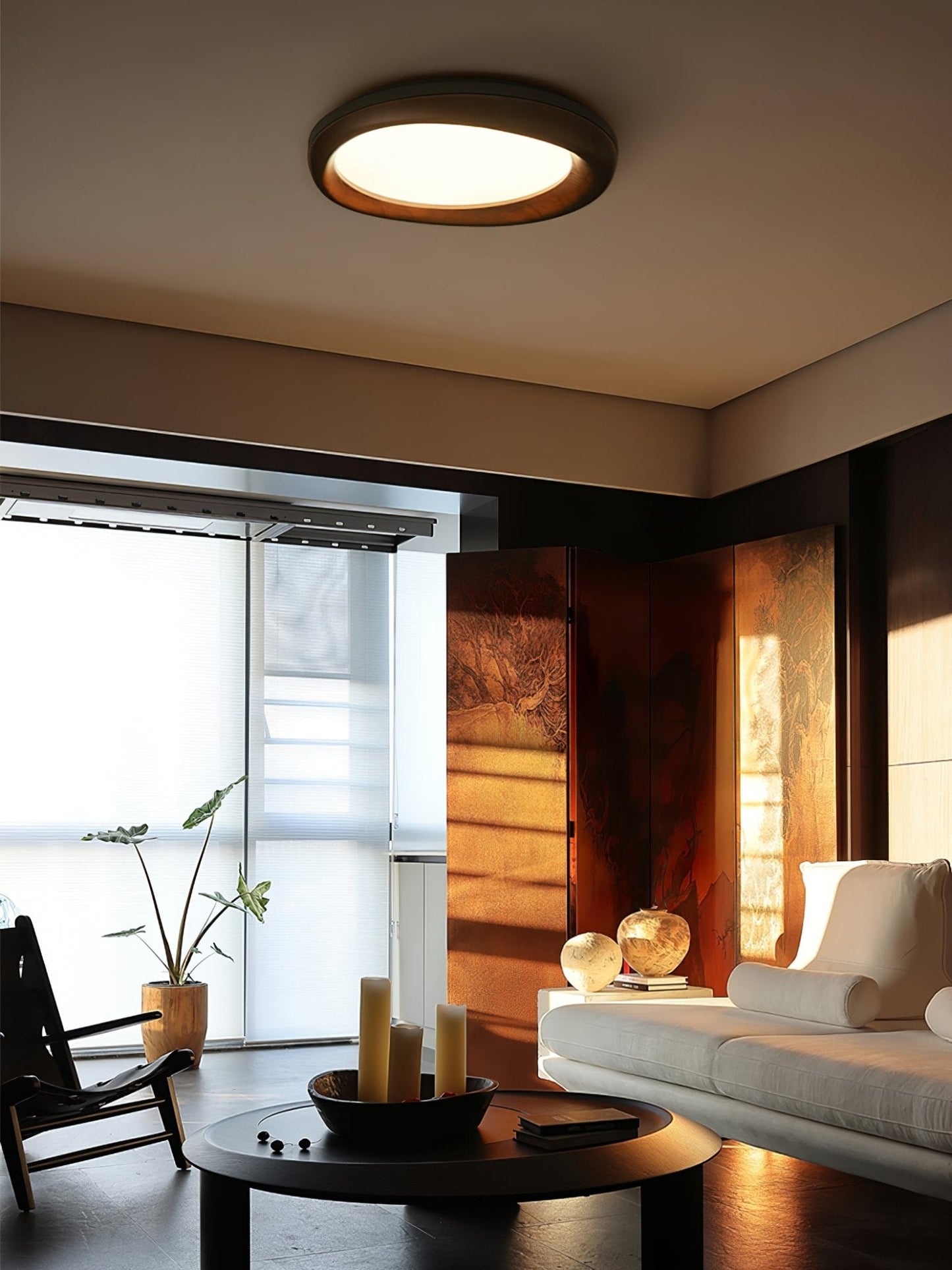 Wood Ceiling Light | Integrated LED | Multiple Sizes Available