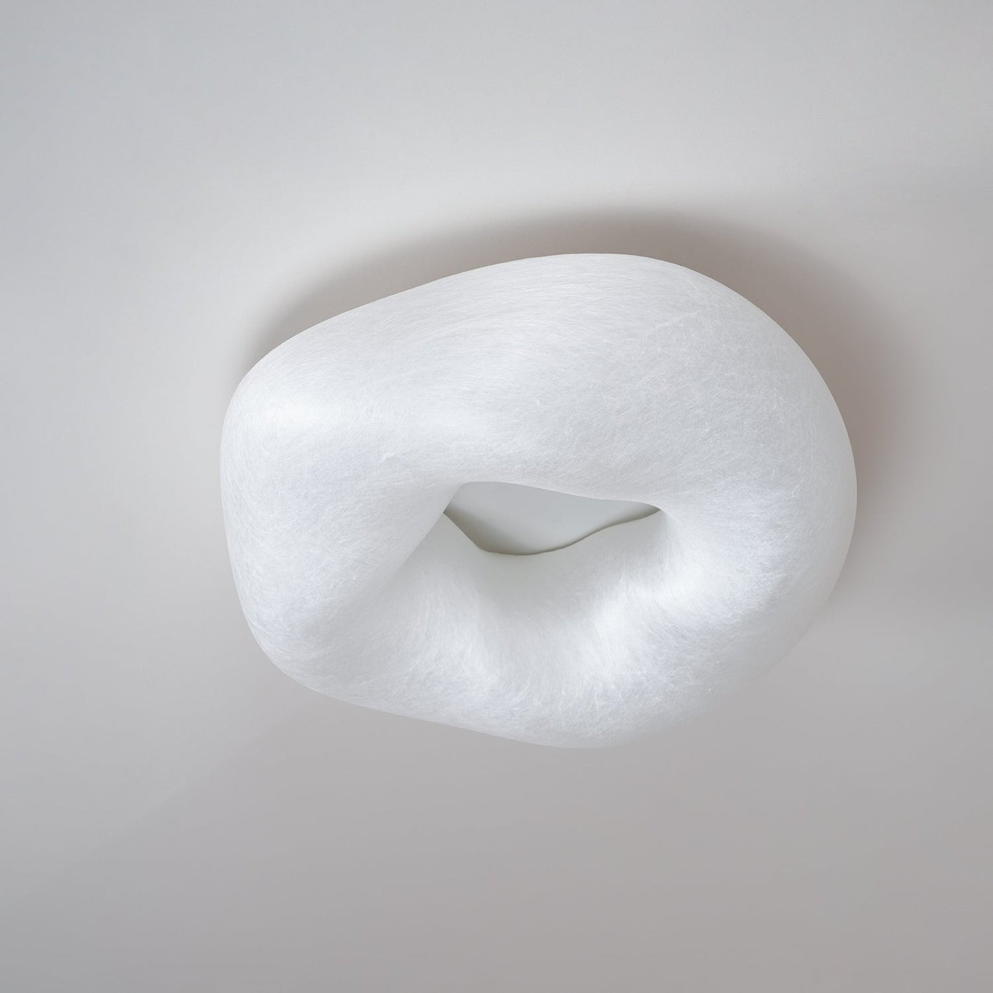 Silk Ceiling Lamp | Natural Mulberry Silk | 50cm Diameter
