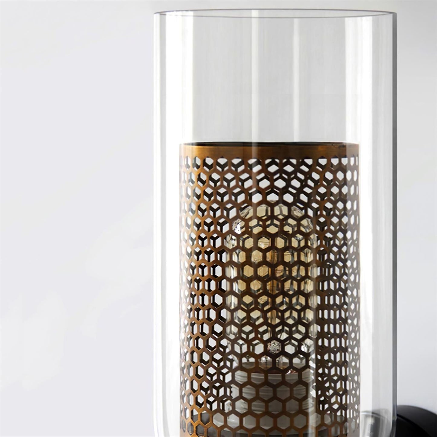 Zachary Wall Lamp Set | Glass & Metal | Black | 2 Lights