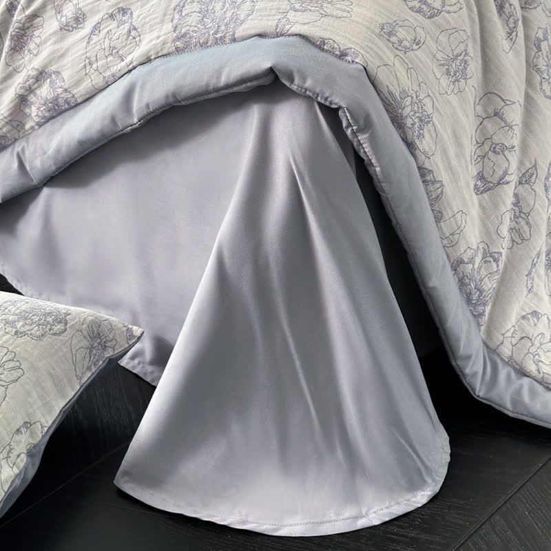 Cotton Gauze Bedding Set | 100% Organic Cotton | 4-Piece Full/Queen