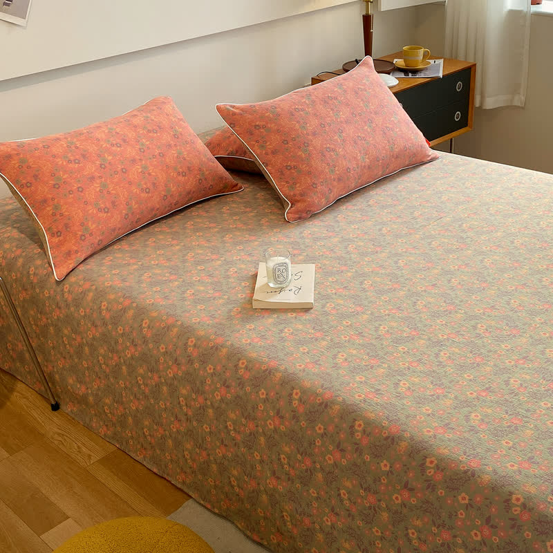 Vintage Floral Coverlet | 100% Organic Cotton | Twin/Full/Queen Options