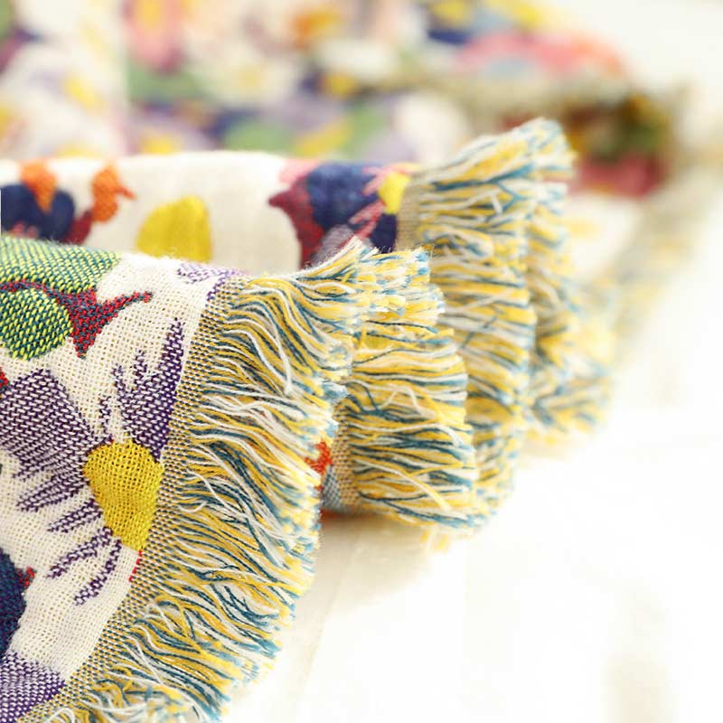 Rustic Flower Reversible Quilt | 100% Organic Cotton | Full/Queen Size