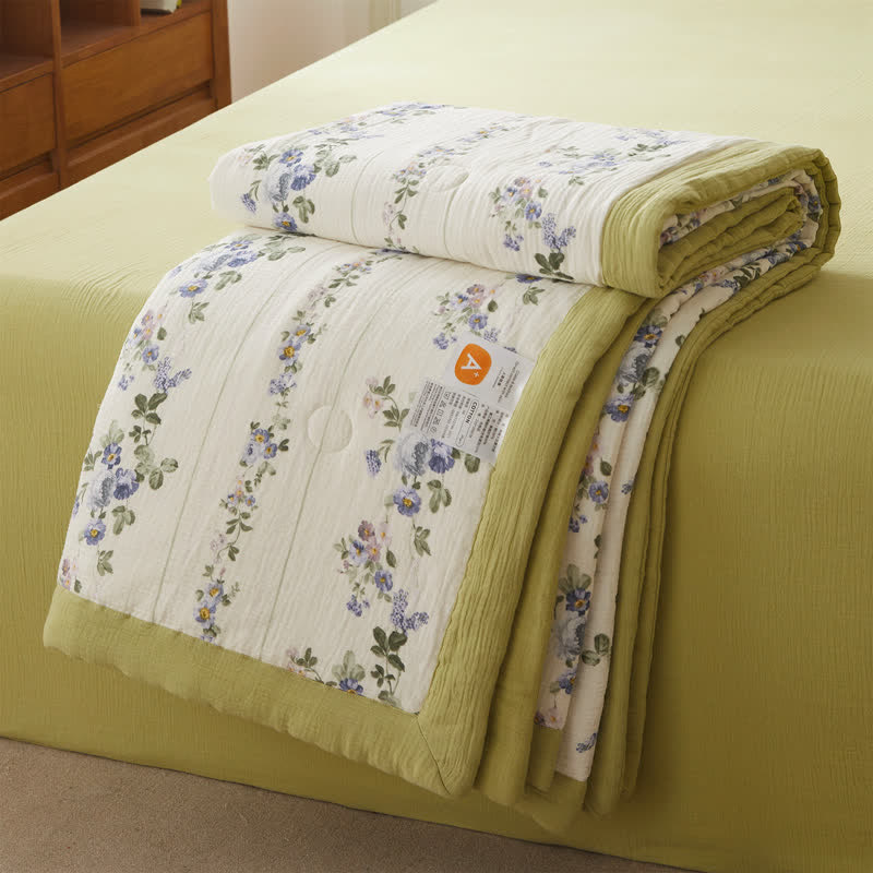 Cotton Gauze Quilt Set | Organic Cotton | Full/Queen Size with Pillowcases