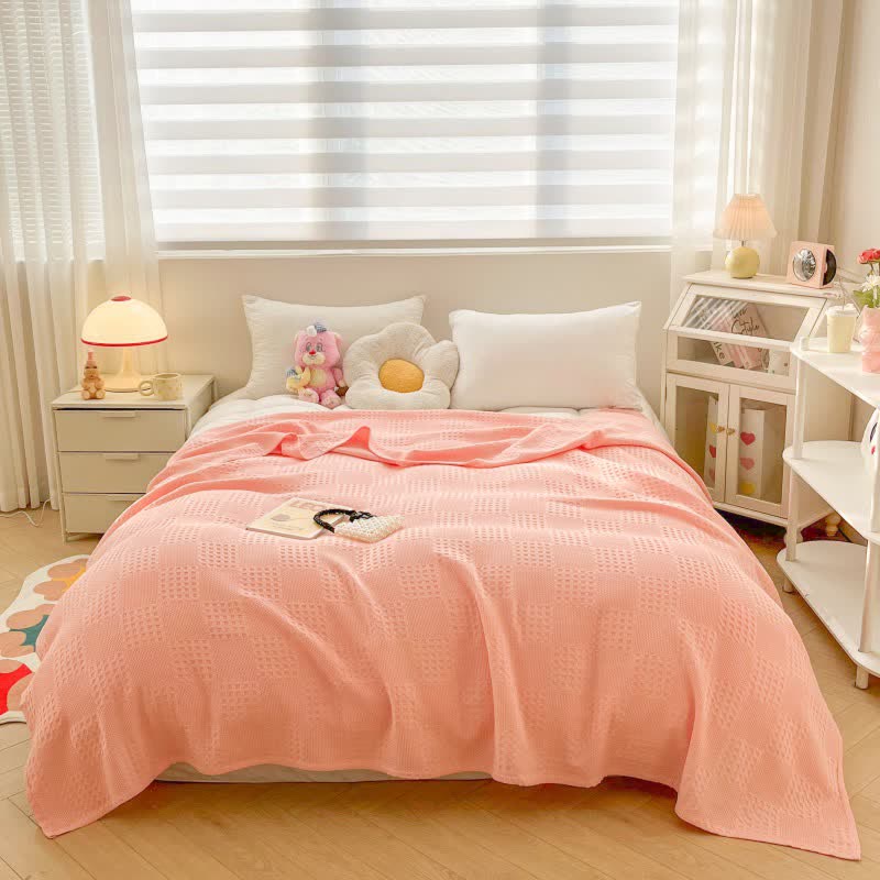 Pure Cotton Waffle Quilt | 100% Organic Cotton | Full/Queen Size