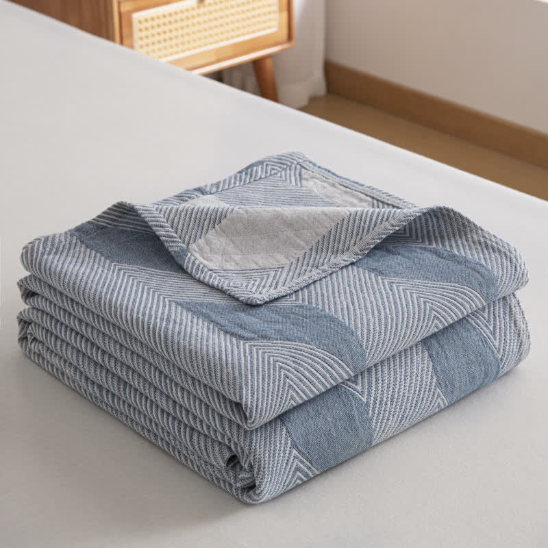 Summer Quilt | Pure Cotton | Zigzag Print | Full/Queen Size