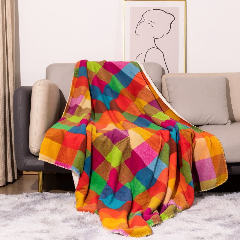 Plaid Throw Blanket | Soft Polyester | 50" x 60"