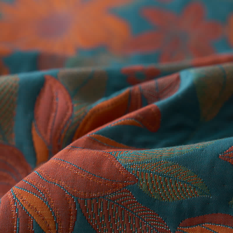 Floral Quilt | 100% Organic Cotton | Full, Queen, King Sizes
