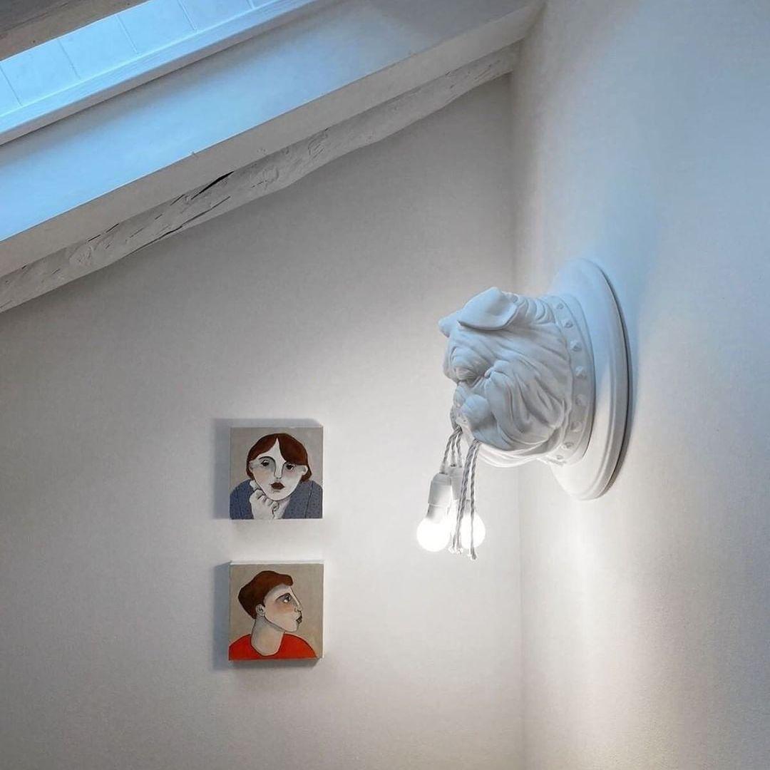 Amsterdam Wall Sconce | Resin & Metal | Matte Grey/White/Black