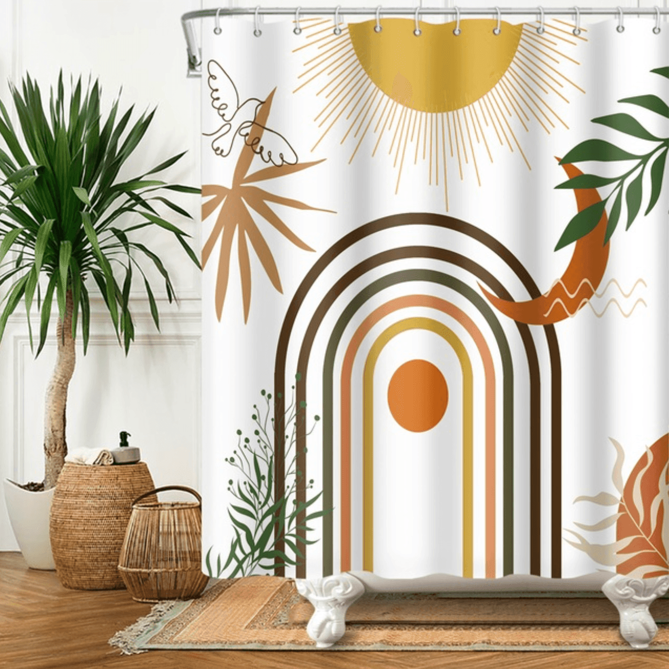 Shower Curtain | Art Boho | 1 set