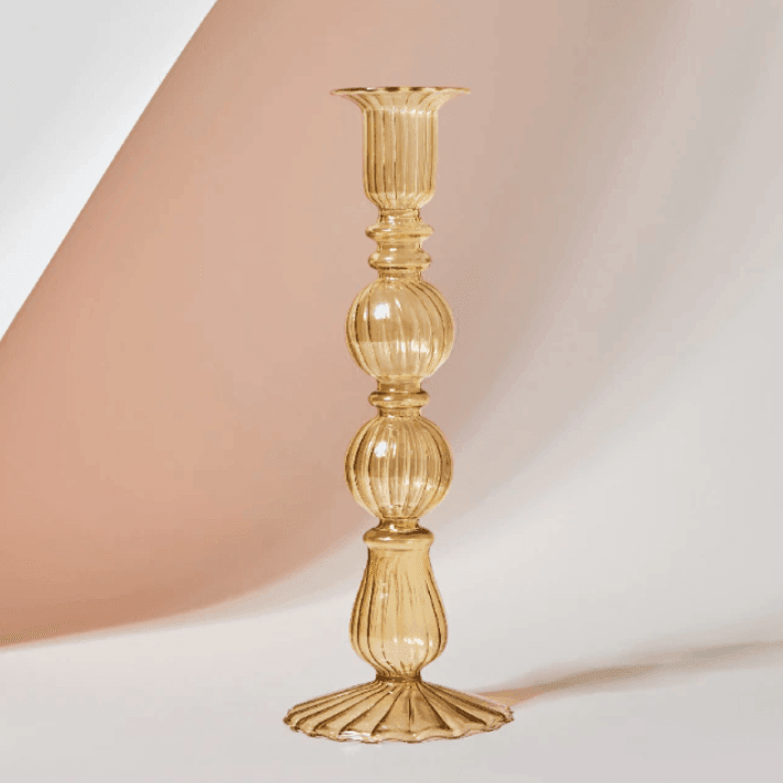 Glass Candle Holders | Borosilicate Glass | Various Colors