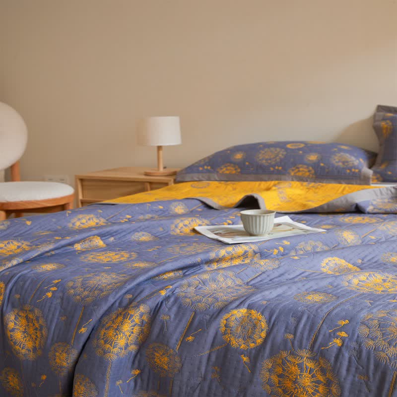Dandelion Quilt | 100% Organic Cotton | Full/Queen Size