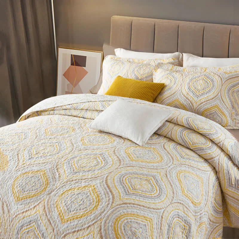 Vintage Summer Quilt | 100% Organic Cotton | Cal King Size