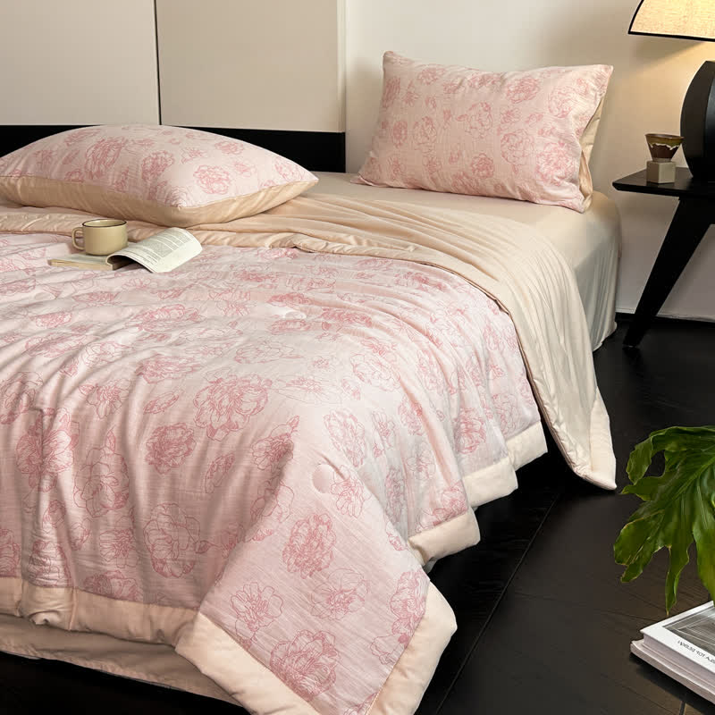Cotton Gauze Bedding Set | 100% Organic Cotton | 4-Piece Full/Queen