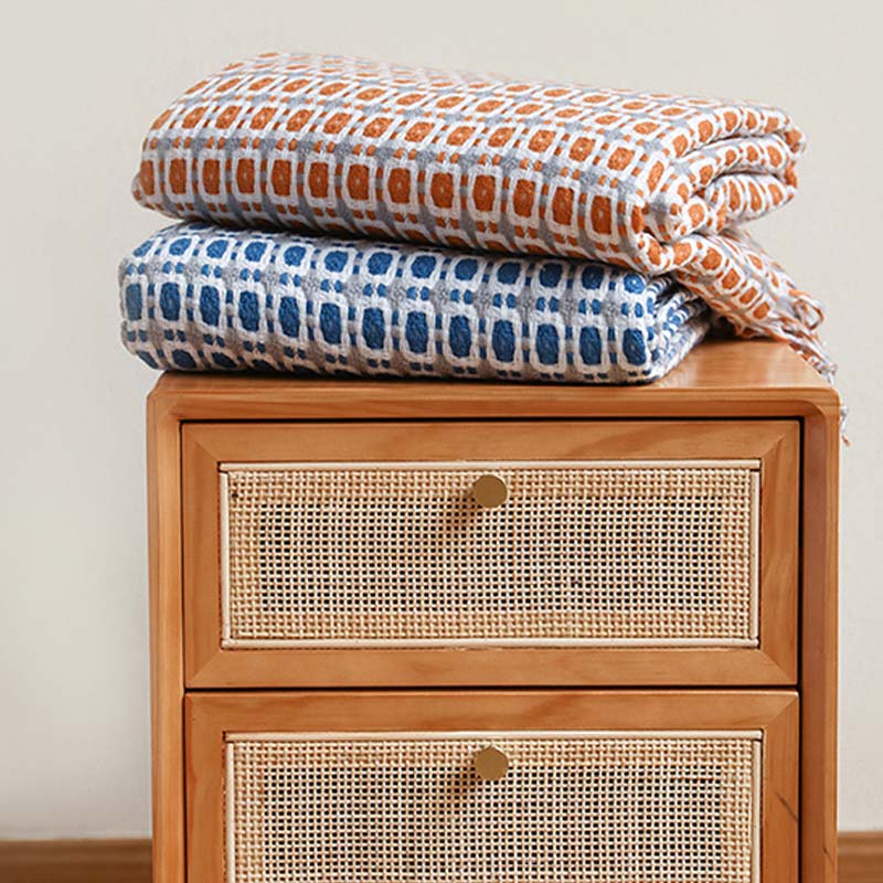 Sofa Blanket | Breathable Acrylic Fiber | Elegant Tassels