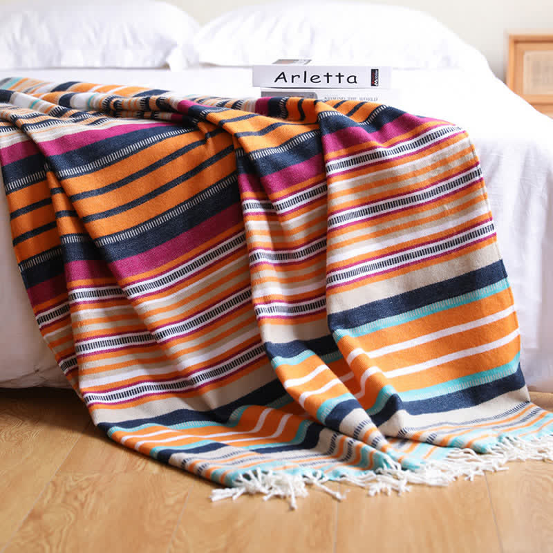 Rainbow Blanket | Soft Acrylic | 45" x 59"
