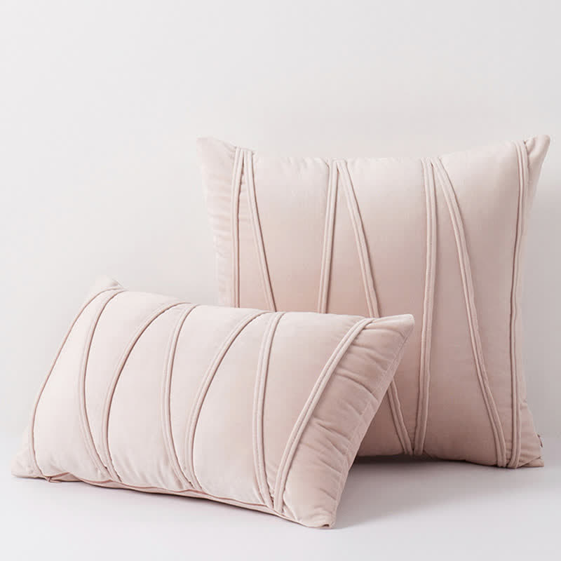 Stripe Pattern Decorative Pillowcase | Premium Soft Velvet | Available in Multiple Sizes
