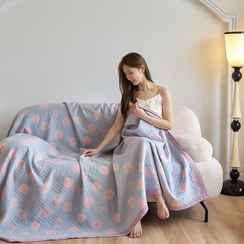 Cotton Gauze Summer Quilt | 100% Organic Cotton | Available in Full, Queen, King Sizes