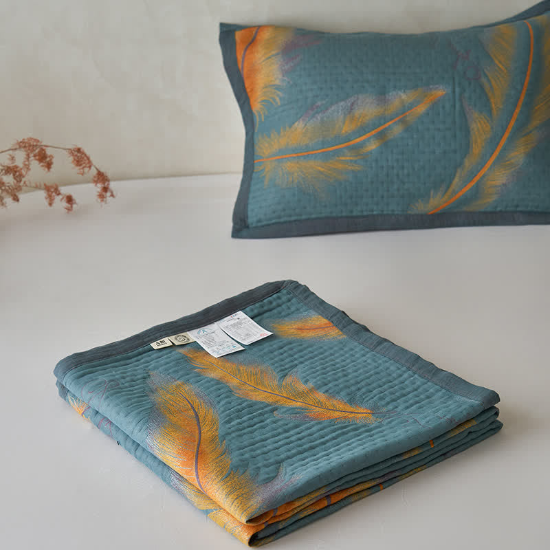 Luxurious Cotton Gauze Quilt Set | 100% Organic Cotton | Full/Queen/King Options