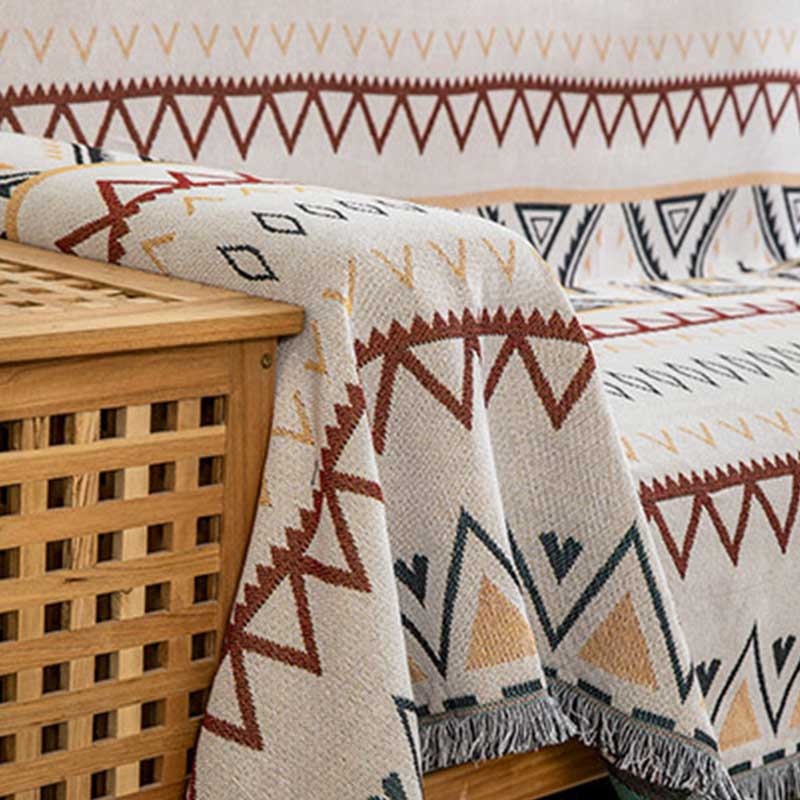 Geometric Blanket | Cotton-Polyester Blend | Multiple Sizes