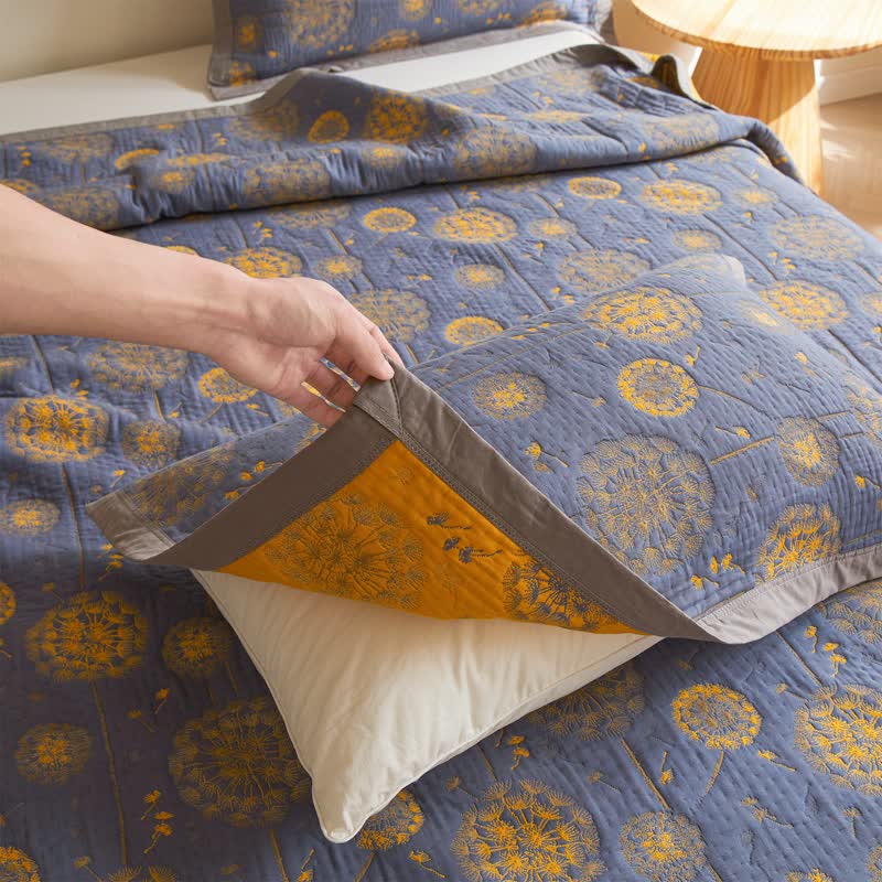 Dandelion Quilt | 100% Organic Cotton | Full/Queen Size