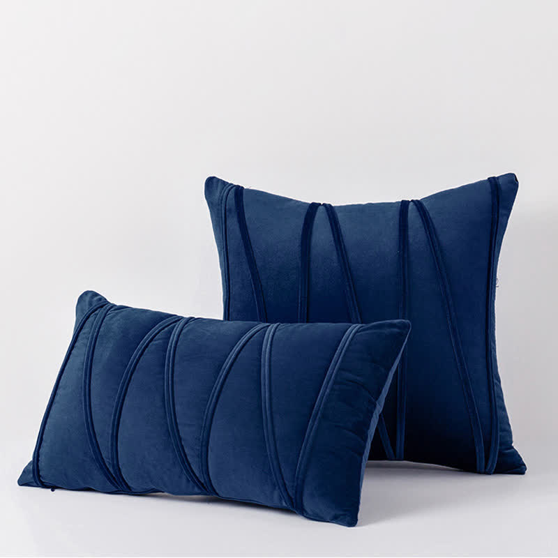 Stripe Pattern Decorative Pillowcase | Premium Soft Velvet | Available in Multiple Sizes