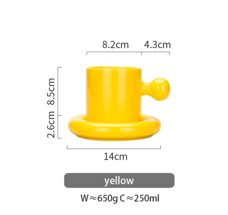 Ceramic Coffee Mug | Ceramic | Ball Handle