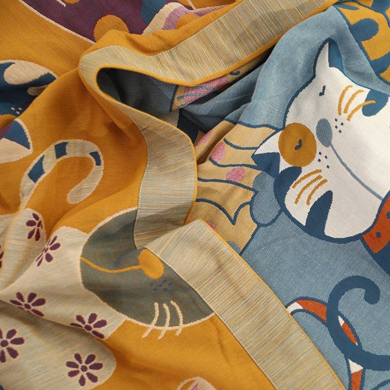 Reversible Cotton Quilt | 100% Organic Cotton | Cute Animal Design