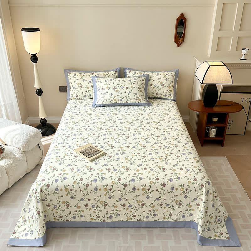 Cotton Coverlet Set | Floral Design | Full/Queen/King Options