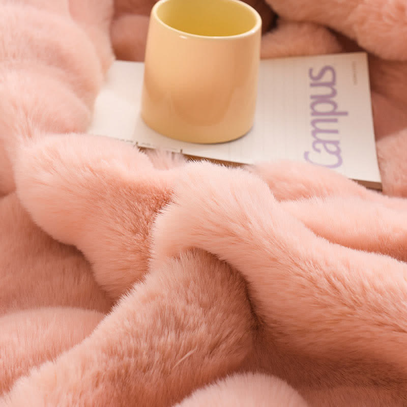 Velvet Throw Blanket | Thick & Soft | Full/Queen Size