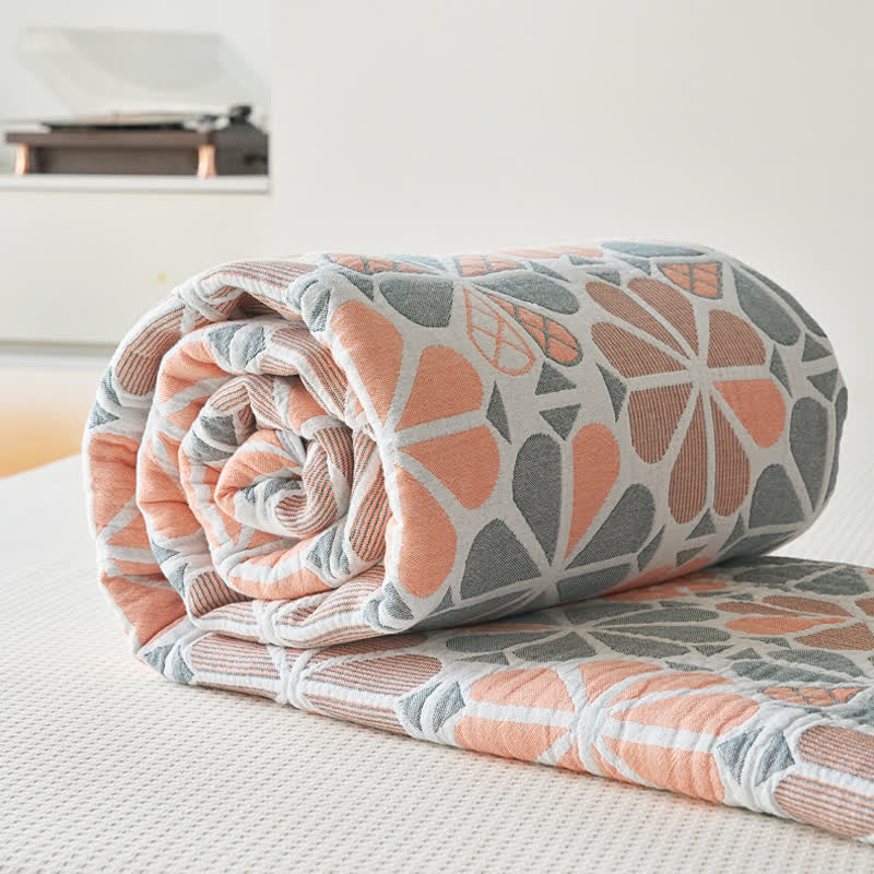 Floral Summer Quilt | 100% Organic Cotton | Full/Queen Size