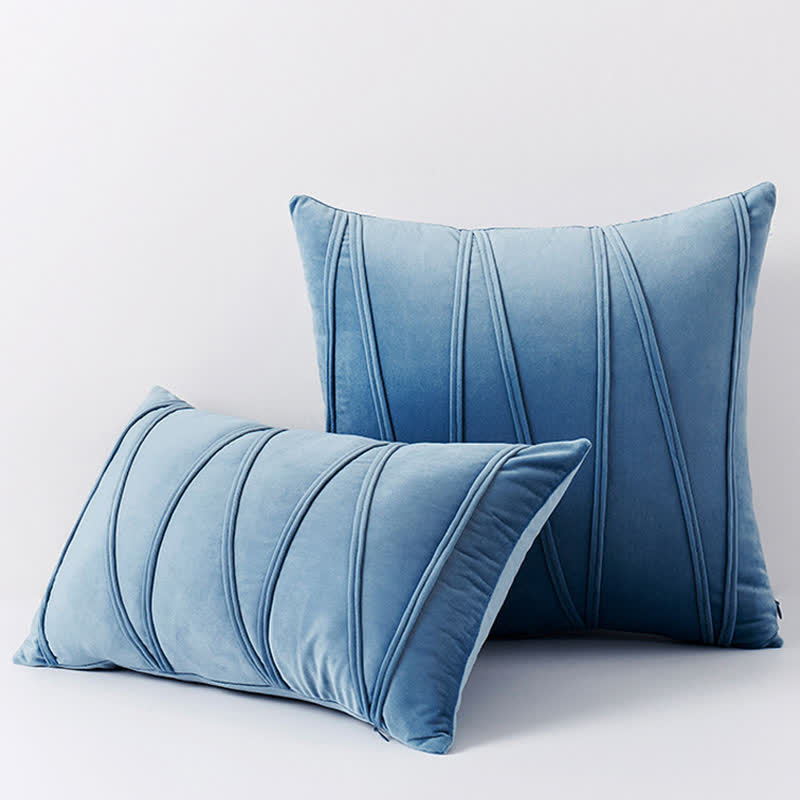 Stripe Pattern Decorative Pillowcase | Premium Soft Velvet | Available in Multiple Sizes